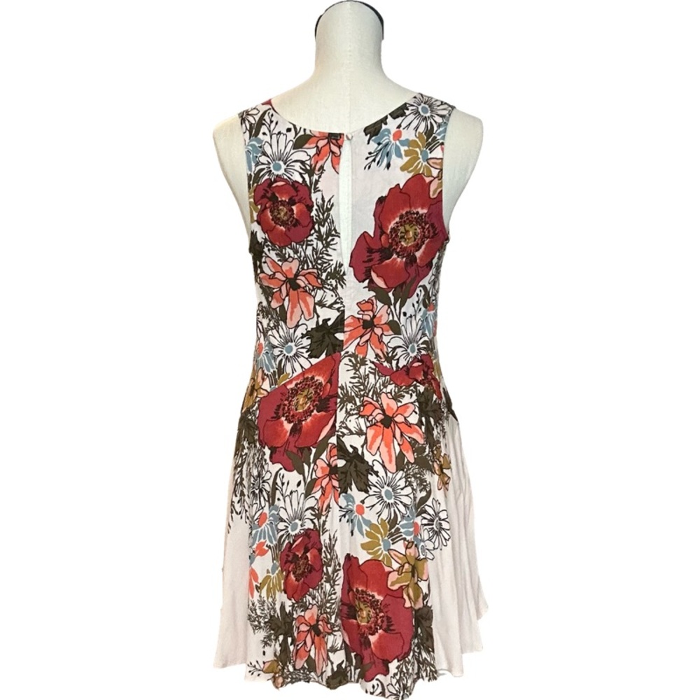 Free People Backyard Party Floral VNeck Tunic Sleeveless Top, size XS - Picture 4 of 11